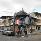 Image for article titled In Ecuador, insane giant sculptures of The Hulk and Hellboy invade on New Year's Eve